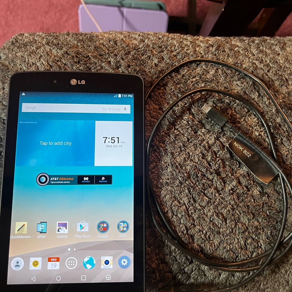LG Tablet 7.0 Works great